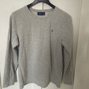 Penguin Original lightweight pullover crewneck sweater large light grey mens